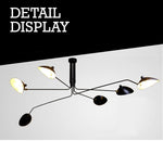 Modern Sunrise Chandelier Ceiling Lamp Iron Art Home Decor Industrial Duckbill Light for Living Room Bedroom Loft Ul