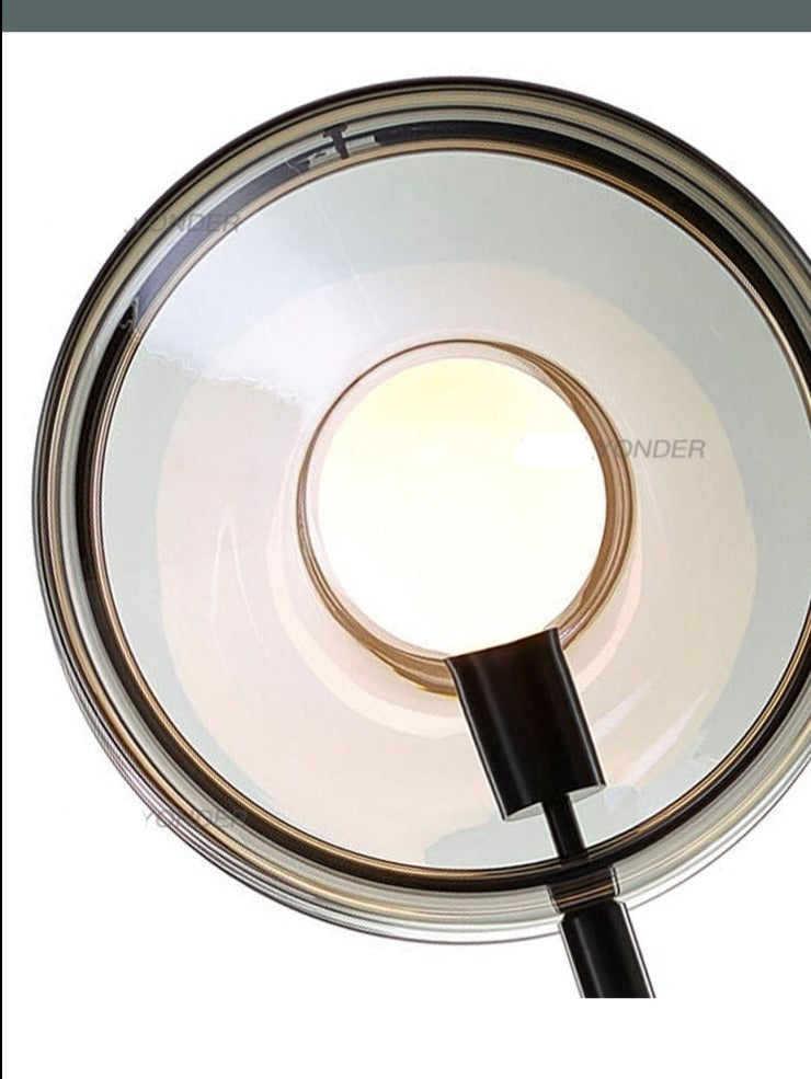 Postmodern LED floor lamp Nordic glass Standing light living room lights study Iron art bedroom hotel lighting.Certification: UL