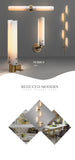 Art Deco Postmodern Gold White Copper Glass Led Lamp Led Light Wall Lamp Wall Light Wall Sconce for Bedroom Foyer Ul
