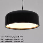 round black pandant lamp