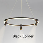 STRAK Round Pendant Lamp Minimalist Art Fixtures Circle Pendant Light Modern Creative Chandelier Led Dining Room Ul
