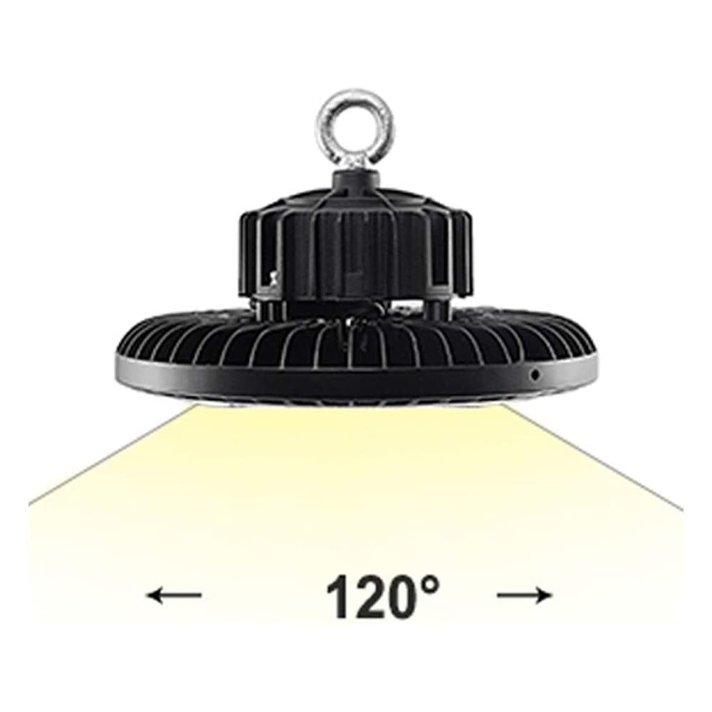 LED UFO HIGH BAY - 100Watts - 13,000 Lumens - 5000K Cool White - (120 volts) - UL/ETL/ DLC (2-Pack)