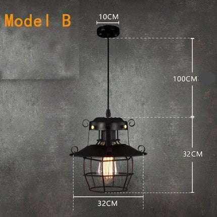 STRAK Loft Pendant Lamps Retro Chandelier Pendant Light Industrial Style Iron Pot Cover Lamp Ul