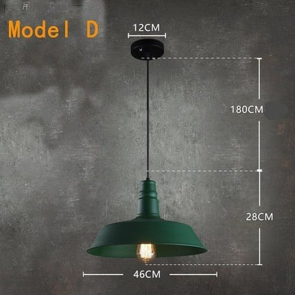 STRAK Loft Pendant Lamps Retro Chandelier Pendant Light Industrial Style Iron Pot Cover Lamp Ul