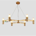 STRAK G9 Led Villa Lamp Gold Pendant Chandelier Luxury Chrome Meta Adjustable Lighting Fixtures Lamp