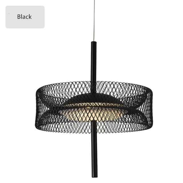 STRAK Macaron Iron Net Hanging Lamp Crystal Chandelier Eye Protection Dimmable Indoor Light Ul