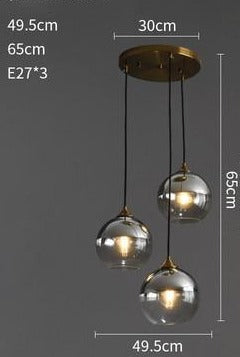 Nordic Pendant Lights Simple Suspension Luminaire Restaurant Glass Pendant Lamp Lighting Fixtures Cafe Study