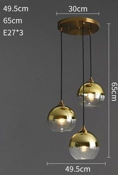Nordic Pendant Lights Simple Suspension Luminaire Restaurant Glass Pendant Lamp Lighting Fixtures Cafe Study