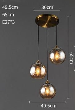 Nordic Pendant Lights Simple Suspension Luminaire Restaurant Glass Pendant Lamp Lighting Fixtures Cafe Study