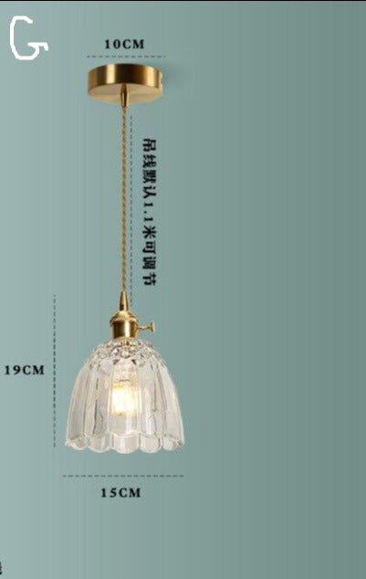 Pendant Lamp Gold E27 Led Lights Brass & Glass Japanese Retro Style Decor Bedroom Restaurant,Certification UL,Free shipping to Canada, delivery 60days.
