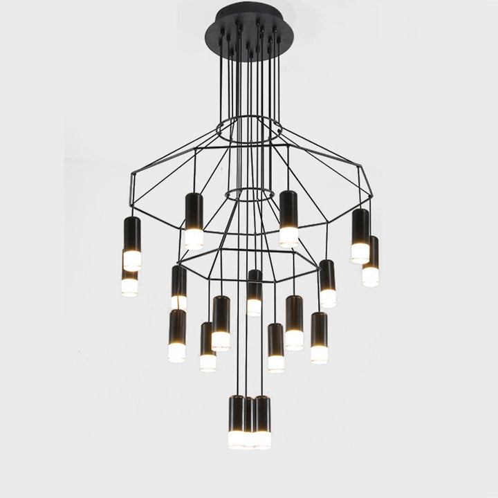 STRAK Staircase Loft Pendant light Modern Design Ceiling Chandelier square pendant lights Lighting Fixture