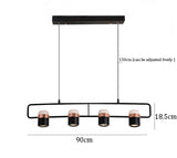 STRAK Postmodern Led Pendant Lights Simple Rose Gold Suspension Lamp for Dining Room Bedroom Hanging Light Ul