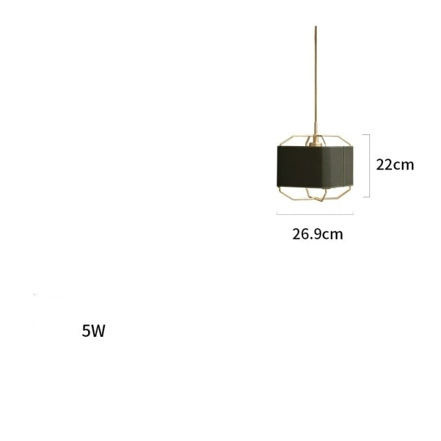 STRAK Classic Square Pendant Lights Dining Square Hanging Lamp Modern Lighting Fixtures Ul