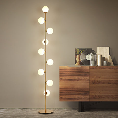 Modern New Magic Bean Floor Lamps For Living Room Bedroom Bedside 9 Glass ball Standing Lights Indoor Lighting Decor,Free shipping to Canada,Delivery 60 days.Certification UL.