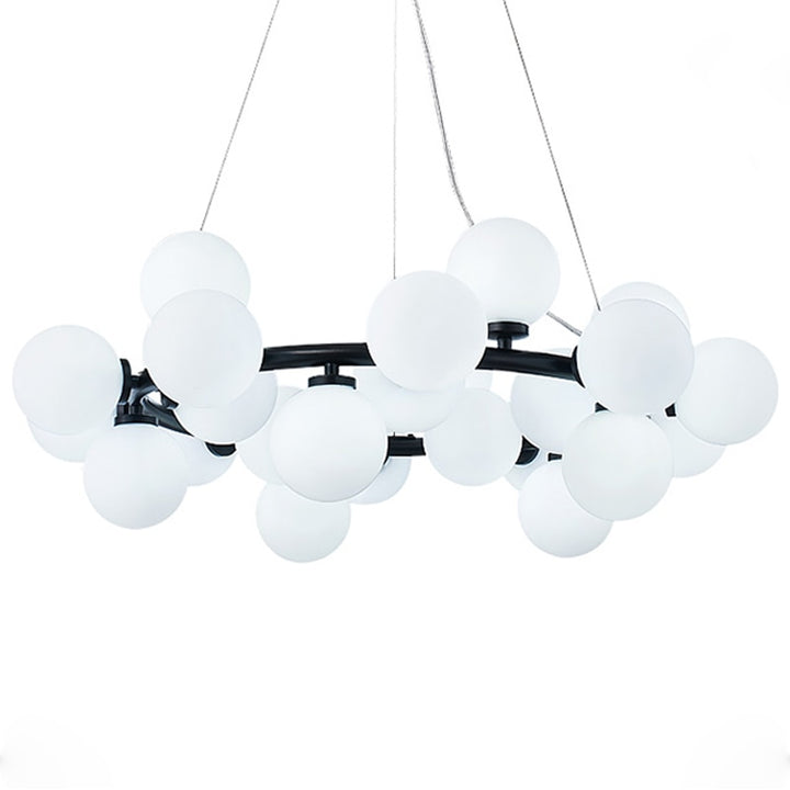 Modern Nordic G4 Led Chandelier Style White Glass Ball Lamp For Living Room Kitchen Lighting Decoration Home Ceiling Fixtures.Certification: UL