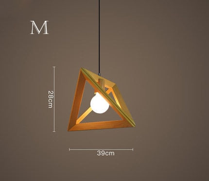STRAK Nordic Pendant Lights Modern Wood Pendant Lamp Suspension Luminaire Wood Shaped Lighting Fixtures