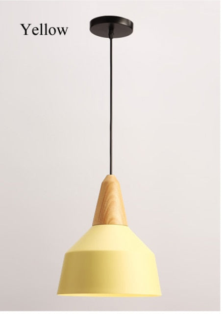 STRAK Nordic Pendant Lights Modern Wood Pendant Lamp Suspension Luminaire Wood Shaped Lighting Fixtures