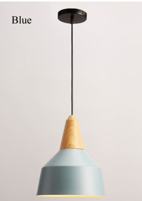 STRAK Nordic Pendant Lights Modern Wood Pendant Lamp Suspension Luminaire Wood Shaped Lighting Fixtures