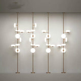 Nordic Luz de sala de estar de lujo estudio iluminación de lámpara de piso moderno guardarropa lámparas modelo simple sala de lámpara LED de pie