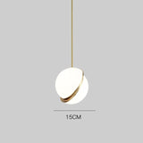 STRAK Nordic Single Head Pendant Light Minimalist Decorative Restaurant Spherical  Acrylic Hanging Lamp Lighting Fixture Ul