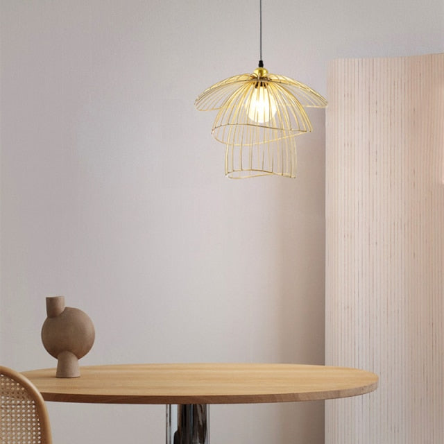 New Modern Double-Layer Iron Shade Pendant Lights American Fashion Industrial Style Led Hanging Lamp Hotel Coffee Room Ul