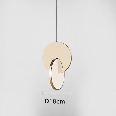 STRAK Ring Led Pendant Lighting Modern Geometric Circle Gold Iron Decorative Indoor Small Hanging Lamp Dining Room Bedroom