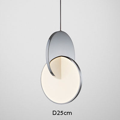Ring Led Pendant Lighting Modern Geometric Circle Gold Iron Decorative Indoor Small Hanging Lamp Dining Room Bedroom