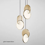 STRAK Ring Led Pendant Lighting Modern Geometric Circle Gold Iron Decorative Indoor Small Hanging Lamp Dining Room Bedroom