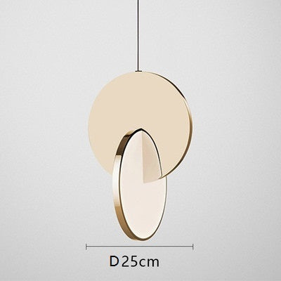 STRAK Ring Led Pendant Lighting Modern Geometric Circle Gold Iron Decorative Indoor Small Hanging Lamp Dining Room Bedroom