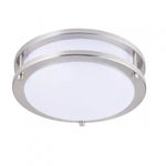 Flush Mount LED, Light Fixture, 12-inch Integrated, Warm White 3000K; Dimmable, Cul,Can-Ices