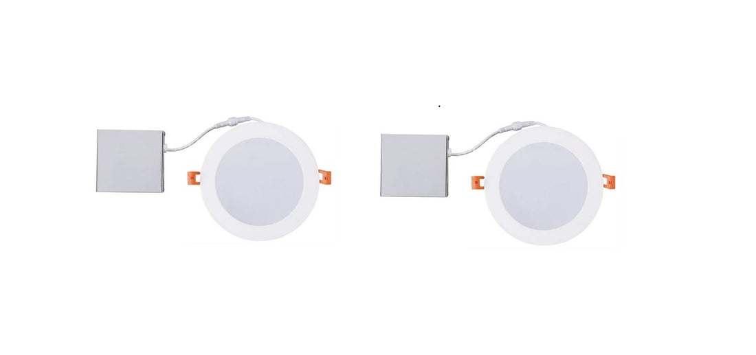 STRAK Led, 6-Inch Round Slim Panel, Cool White 5000k, Dimmable (2pack)