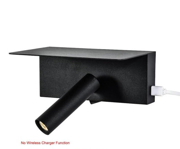 LED Bedroom Wall Light Lamp Wireless Charger for Phone Bedside Bedroom Modern Reading Loft Room USB Luminaire Wood Bed TUV / UL / SAA
