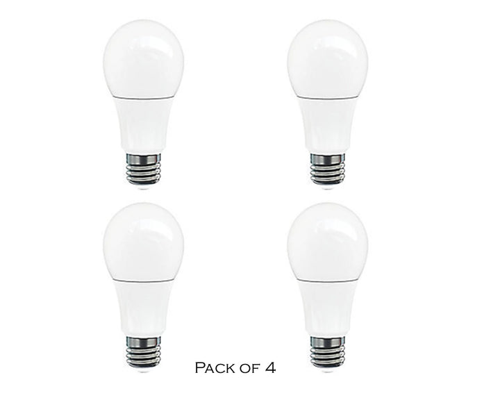 STRAK A19 Led Bulb 10w, 60w Equivalent, Frosted, 3000k Warm White 800lm, Dimmable Led Light Bulb, (4-Pack)