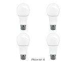 STRAK A19 Led Bulb 10w, 60w Equivalent, Frosted, 3000k Warm White 800lm, Dimmable Led Light Bulb, (4-Pack)