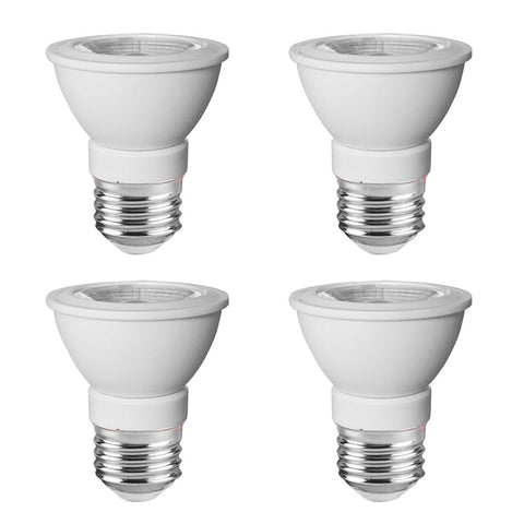 PAR16 LED Bulb, 7W-50W Equivalent,E26 Base  Warm White 3000K, 490LM, CRI80, Dimmable,CUL (4-Pack)