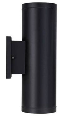 STRAK Up & Down Led Outdoor Wall Sconce Light Fixture 2x9w Brightness 2200 Lm,  5000k, Exterior  Waterproof,  Black -Cetl