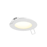 STRAK 6-Inch Round Slim Panel Led, Cool White 6000k, White Color, Dimmable - Energy Star®